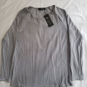 Incerun, Mens Grey Pullover Shirt. Sz LG